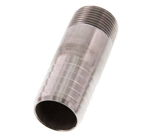 25 mm (1'') & R3/4'' Acier inoxydable 1.4571 Barre de tuyau mâle 70mm