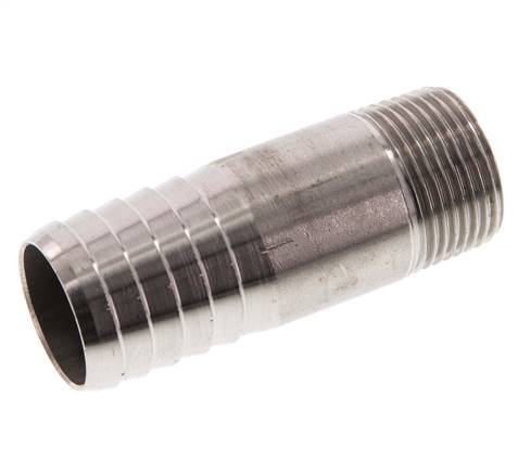 25 mm (1'') & R3/4'' Acier inoxydable 1.4571 Barre de tuyau mâle 70mm