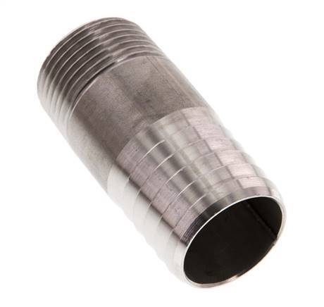 32 mm (1-1/4'') & R1'' Acier inoxydable 1.4571 Barre de tuyau mâle 70mm
