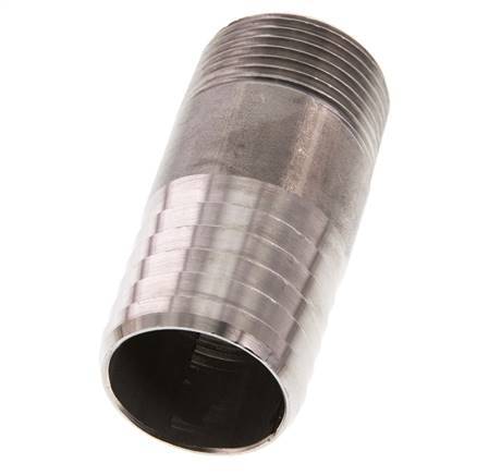 32 mm (1-1/4'') & R1'' Acier inoxydable 1.4571 Barre de tuyau mâle 70mm