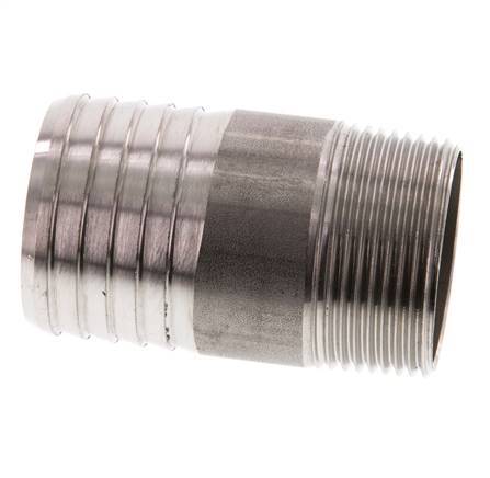 40 mm & R1-1/4'' Acier inoxydable 1.4571 Barre de tuyau mâle 70mm