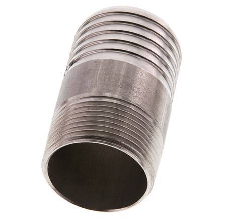 40 mm & R1-1/4'' Acier inoxydable 1.4571 Barre de tuyau mâle 70mm