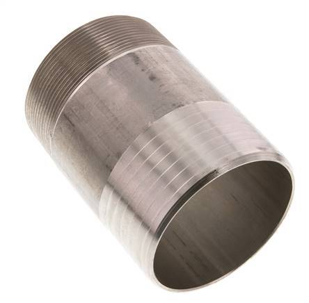 90 mm (3-1/2'') & R3'' Acier inoxydable 1.4571 Barre de tuyau mâle 120mm