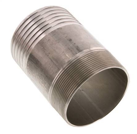 90 mm (3-1/2'') & R3'' Acier inoxydable 1.4571 Barre de tuyau mâle 120mm