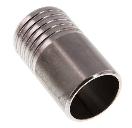40 mm et 42,4 mm (1-1/4'') acier inoxydable 1.4571 Embout à souder Hose Barb 70mm