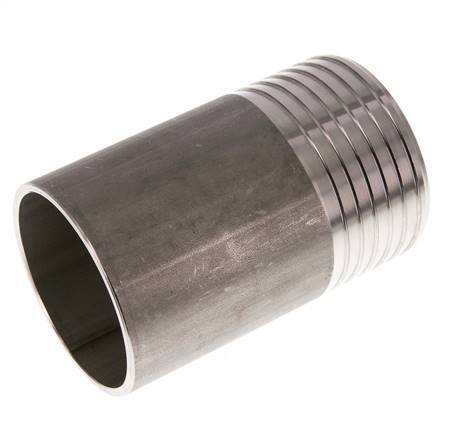 75 mm (3'') et 76,1 mm (2-1/2'') acier inoxydable 1.4571 Embout à souder Hose Barb 120mm