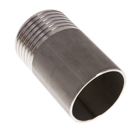 75 mm (3'') et 76,1 mm (2-1/2'') acier inoxydable 1.4571 Embout à souder Hose Barb 120mm