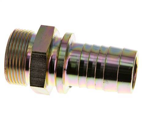 Colliers de securite de 32 mm (1-1/4'') et G1-1/4'' en acier zingue Hose Barb Mâle