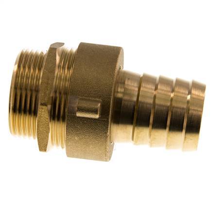 Écrou à ailettes 32 mm (1-1/4'') et G1-1/4'' en laiton pour tuyau mâle à joint plat NBR