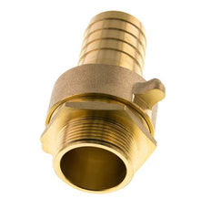 38 mm (1-1/2'') & G1-1/2'' Barre à boyau mâle en laiton joint plat NBR ecrou à ailettes