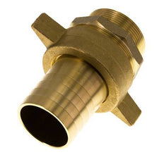 Embout mâle 50 mm (2'') et G2'' en laiton joint plat NBR ecrou à ailettes