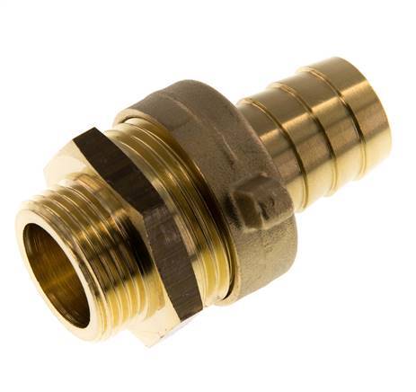 Embout mâle 19 mm (3/4'') et G3/4'' en laiton Joint d'etancheite conique NBR Écrou à ailettes