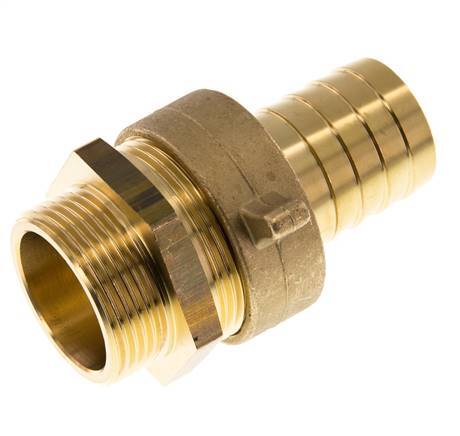 32 mm (1-1/4'') & G1-1/4'' Barre à tuyau en laiton mâleConical Sealing NBR Wing Nut