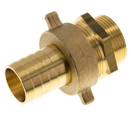 32 mm (1-1/4'') & G1-1/4'' Barre à tuyau en laiton mâleConical Sealing NBR Wing Nut