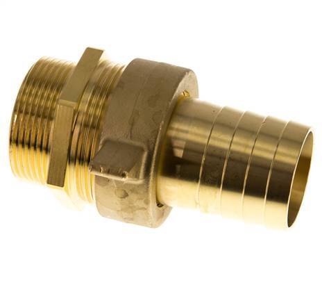 38 mm (1-1/2'') & G1-1/2'' Barre à tuyau en laiton mâleConical Sealing NBR Wing Nut