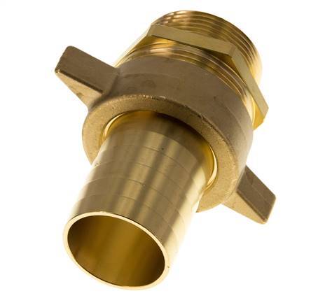 38 mm (1-1/2'') & G1-1/2'' Barre à tuyau en laiton mâleConical Sealing NBR Wing Nut