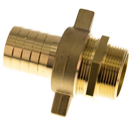 38 mm (1-1/2'') & G1-1/2'' Barre à tuyau en laiton mâleConical Sealing NBR Wing Nut