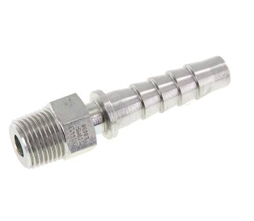 Pilier de tuyau en acier zingue 13x25 mm & R1/2'' avec filetage mâle DIN EN 14423