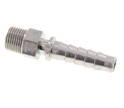 Pilier de tuyau en acier zingue 13x25 mm & R1/2'' avec filetage mâle DIN EN 14423