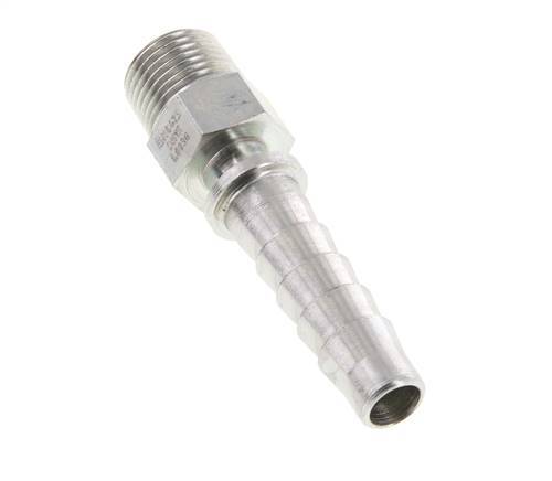 Pilier de tuyau en acier zingue 13x25 mm & R1/2'' avec filetage mâle DIN EN 14423