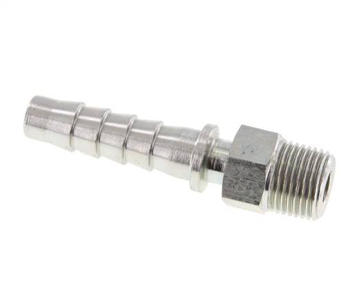 Pilier de tuyau en acier zingue 13x25 mm & R1/2'' avec filetage mâle DIN EN 14423