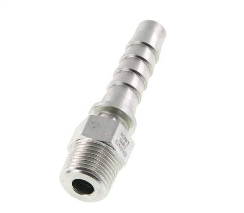 Pilier de tuyau en acier zingue 13x25 mm & R1/2'' avec filetage mâle DIN EN 14423