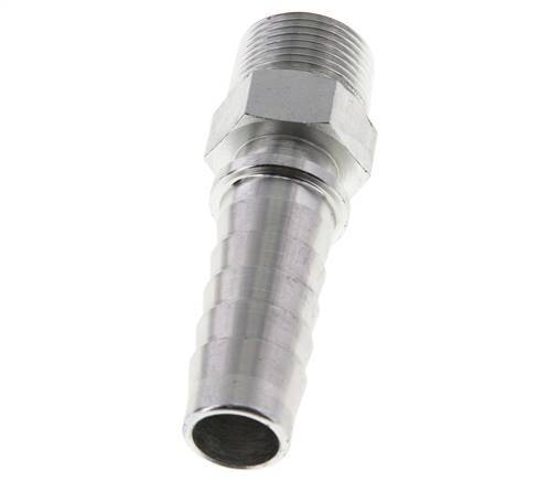 Pilier de tuyau en acier zingue 19x33 mm & R3/4'' avec filetage mâle DIN EN 14423