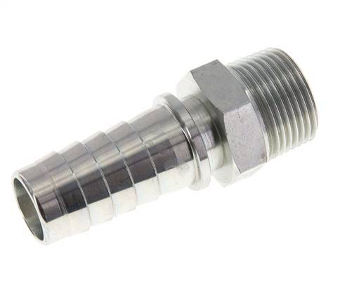 Pilier de tuyau en acier zingue 25x40 mm & R1'' avec filetage mâle DIN EN 14423