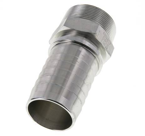Colonne de tuyau en acier zingue 50x68 mm & R2'' avec filetage mâle DIN EN 14423