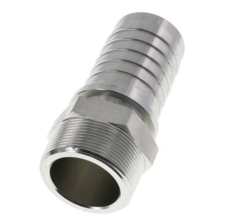 Colonne de tuyau en acier zingue 50x68 mm & R2'' avec filetage mâle DIN EN 14423