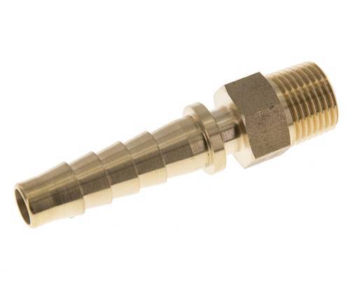 Pilier de tuyau en laiton 13x25 mm & R1/2'' avec filetage mâle DIN EN 14423