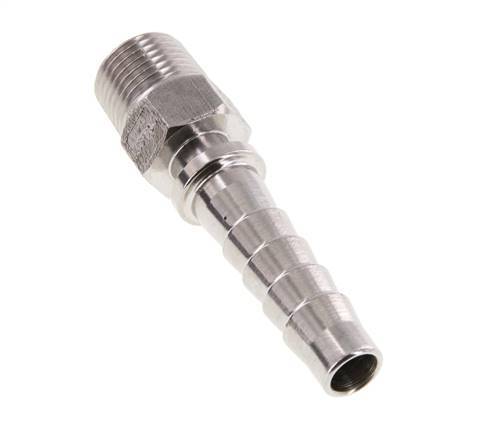 13x25 mm & R1/2'' Stainless Steel 1.4301 Hose Pillar with Male Threads DIN EN 14423