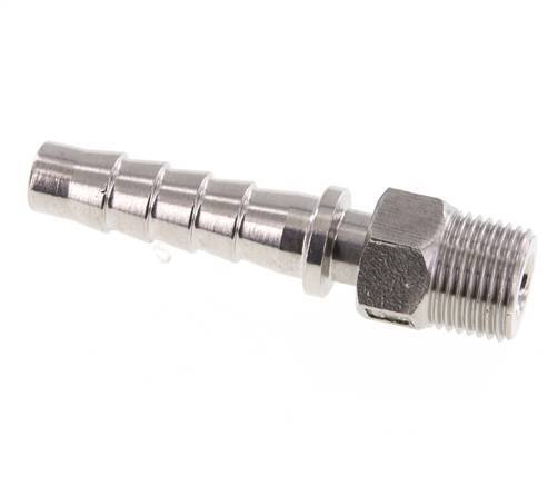 13x25 mm & R1/2'' Stainless Steel 1.4301 Hose Pillar with Male Threads DIN EN 14423