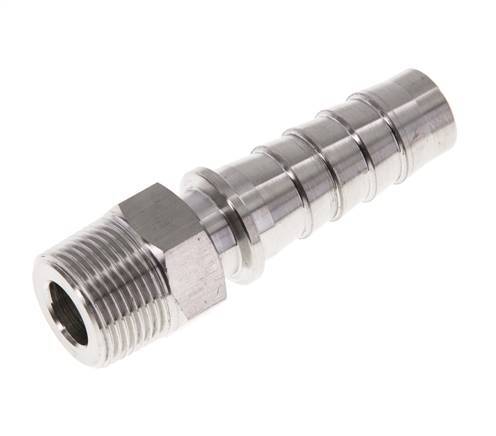 Pilier de tuyau 19x33 mm & R3/4'' en acier inoxydable 1.4301 avec filetage mâle DIN EN 14423