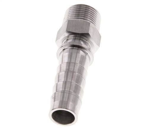 Pilier de tuyau 19x33 mm &amp; R3/4'' en acier inoxydable 1.4301 avec filetage mâle DIN EN 14423