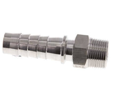 Pilier de tuyau 19x33 mm &amp; R3/4'' en acier inoxydable 1.4301 avec filetage mâle DIN EN 14423