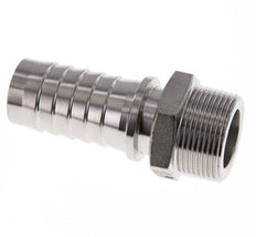 Pilier de tuyau 32x48 mm & R1-1/4'' en acier inoxydable 1.4301 avec filetage mâle DIN EN 14423