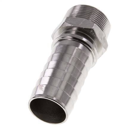 38x54 mm & R1-1/2'' Pilier de tuyau en acier inoxydable 1.4301 avec filetage mâle DIN EN 14423