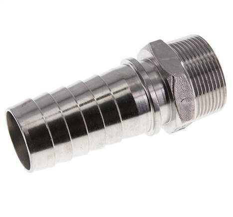 38x54 mm & R1-1/2'' Pilier de tuyau en acier inoxydable 1.4301 avec filetage mâle DIN EN 14423