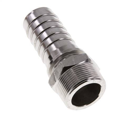 38x54 mm & R1-1/2'' Pilier de tuyau en acier inoxydable 1.4301 avec filetage mâle DIN EN 14423