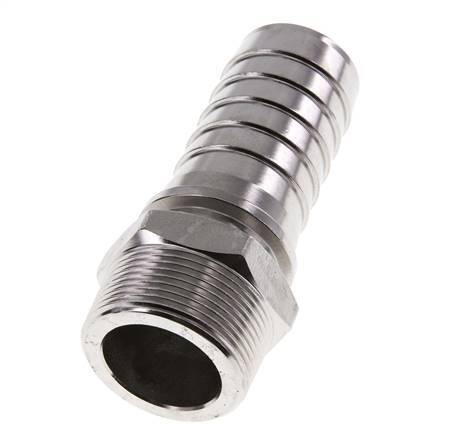 38x54 mm & R1-1/2'' Pilier de tuyau en acier inoxydable 1.4301 avec filetage mâle DIN EN 14423