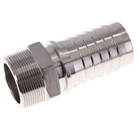 Colonne de tuyau 50x68 mm & R2'' en acier inoxydable 1.4301 avec filetage mâle DIN EN 14423