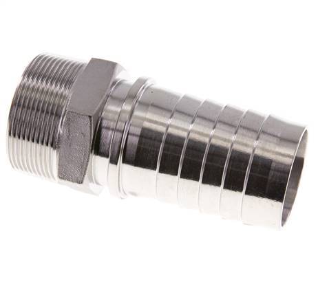 Colonne de tuyau 50x68 mm & R2'' en acier inoxydable 1.4301 avec filetage mâle DIN EN 14423