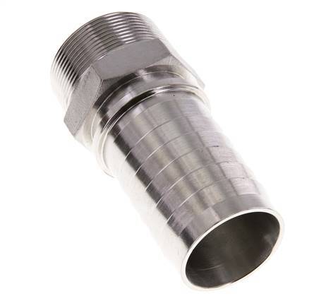 Colonne de tuyau 50x68 mm & R2'' en acier inoxydable 1.4301 avec filetage mâle DIN EN 14423