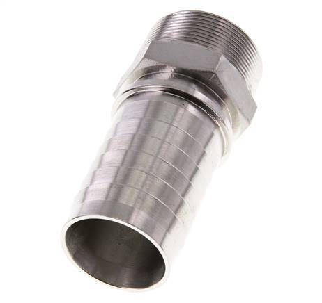 Colonne de tuyau 50x68 mm & R2'' en acier inoxydable 1.4301 avec filetage mâle DIN EN 14423