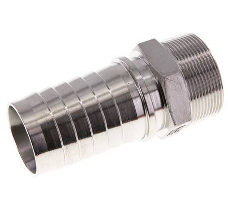 Colonne de tuyau 50x68 mm & R2'' en acier inoxydable 1.4301 avec filetage mâle DIN EN 14423