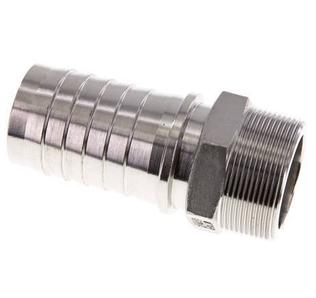 Colonne de tuyau 50x68 mm & R2'' en acier inoxydable 1.4301 avec filetage mâle DIN EN 14423