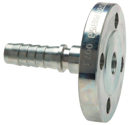 32x48 mm Acier Galvanisé Raccord De Tuyau Avec Bride PN 10/16 DIN EN 14423 / DIN 2826
