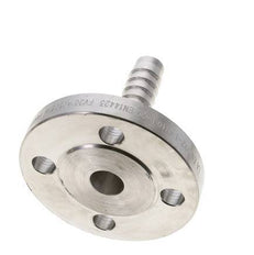 19x33 mm Stainless Steel 1.4401 Hose Pillar with Flange PN 10/16/25/40 DIN EN 14423 / DIN 2826