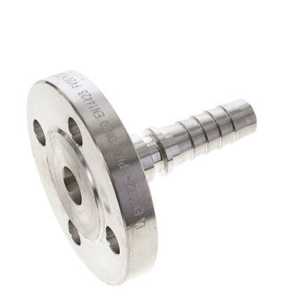 19x33 mm Stainless Steel 1.4401 Hose Pillar with Flange PN 10/16/25/40 DIN EN 14423 / DIN 2826